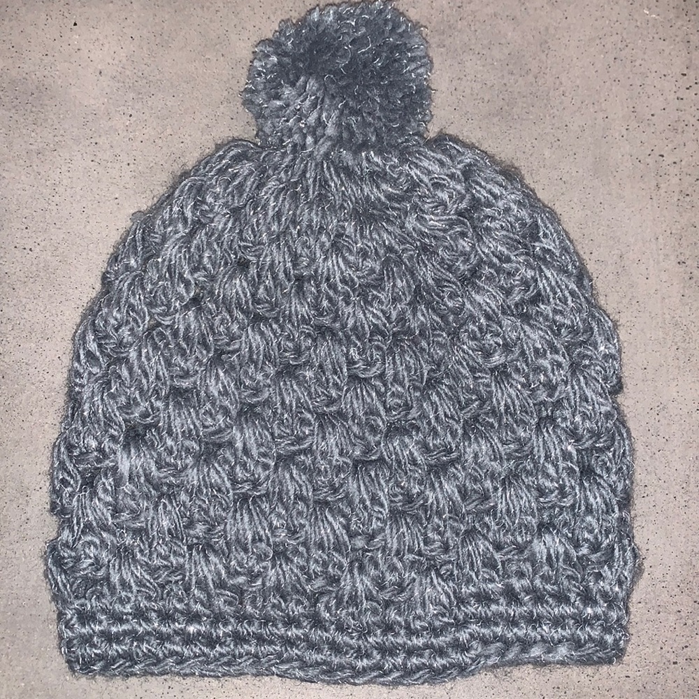 NWOT Crochet Beanie Gray and Silver Made in Uganda empowering those in p…